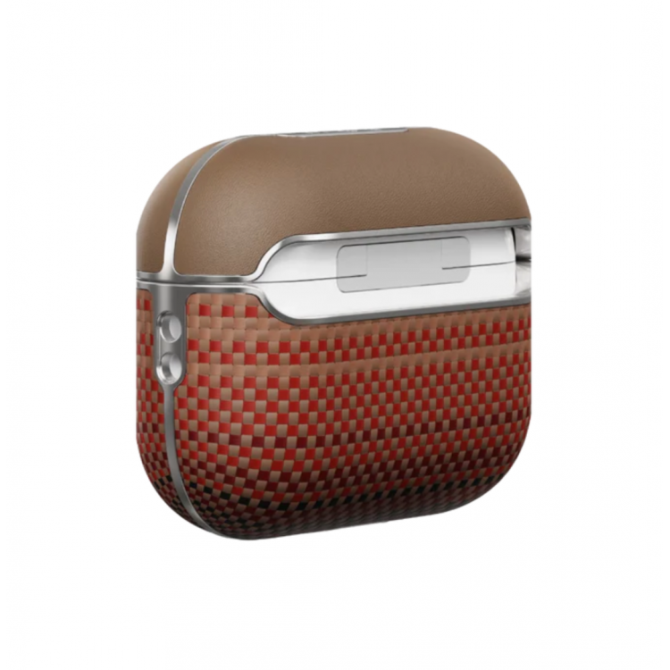 Θήκη Pitaka Aramid Fiber Magnetic 1500D (Plain) για Apple AirPods Pro 2 - SUNSET grained - APM2402